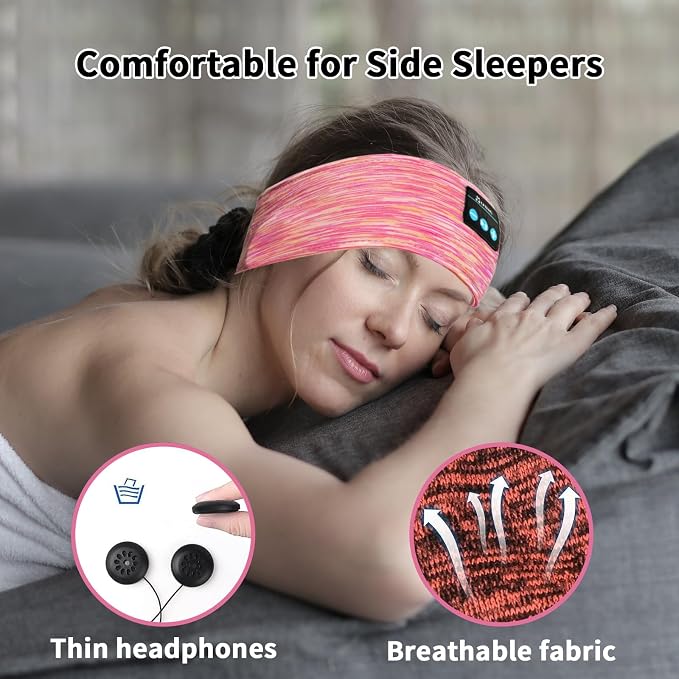 Bluetooth Headphones, Sleep Headphones Headband Wireless - Image 5