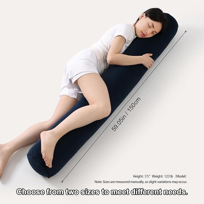 Body Pillow for Adults, Long Round Pillow, Big Cylindrical Pillow, Large Full - Image 3