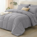 CozyLux King Size Comforter Set Grey by CozyLux