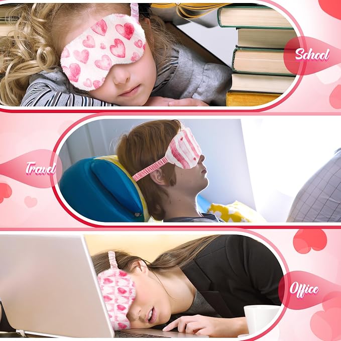 Cuffbow 6 Pack Plush Sleep Mask Set, Cute Plush Eye Masks - Image 5
