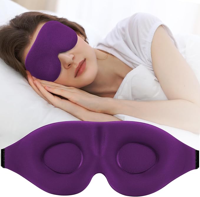 ZGGCD Sleep Mask for Side Sleeper, Light Blocking Sleeping Eye Mask for Women by ZGGCD