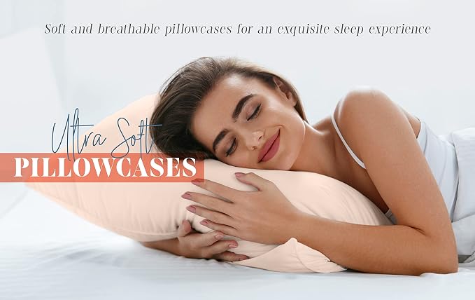 Elegant Comfort 6-PACK Solid Pillowcases 1500 Premium Hotel Quality Microfiber - Image 5