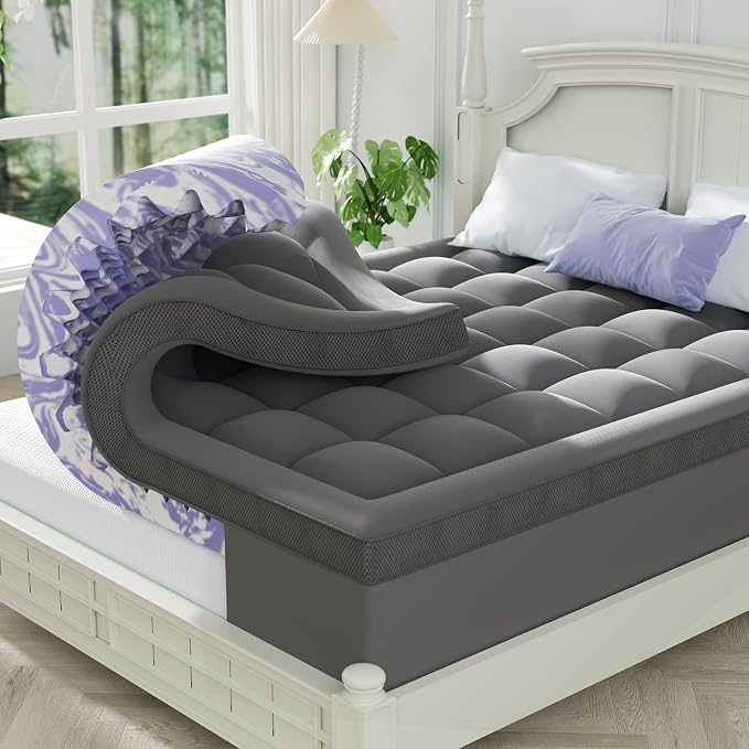 ChiXpace Dual Layer 4 Inch Memory Foam Mattress Topper Twin by ChiXpace