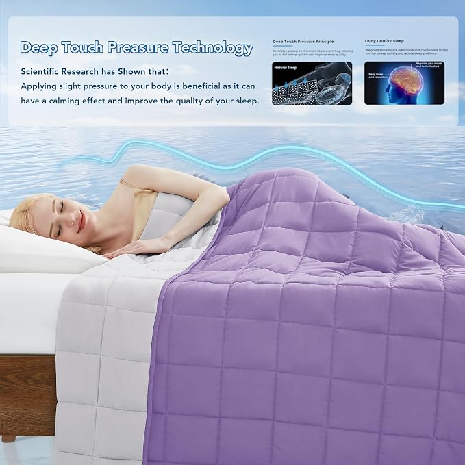 Topcee Weighted Blanket for Adults, Minky Dots Heavy Blanket for Woman - Image 4