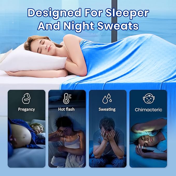 Topcee Cooling Blanket Throw- 50"x60" Summer Cooling Throw Blanket - Image 4