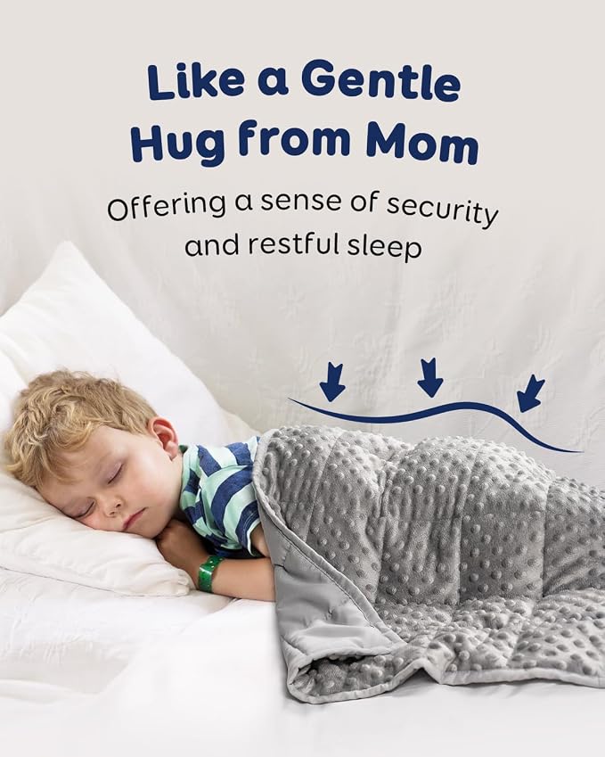 Kivik Weighted Lap Pad, Minky Dots Small Weighted Blanket 2lbs, Ultra-Soft - Image 2