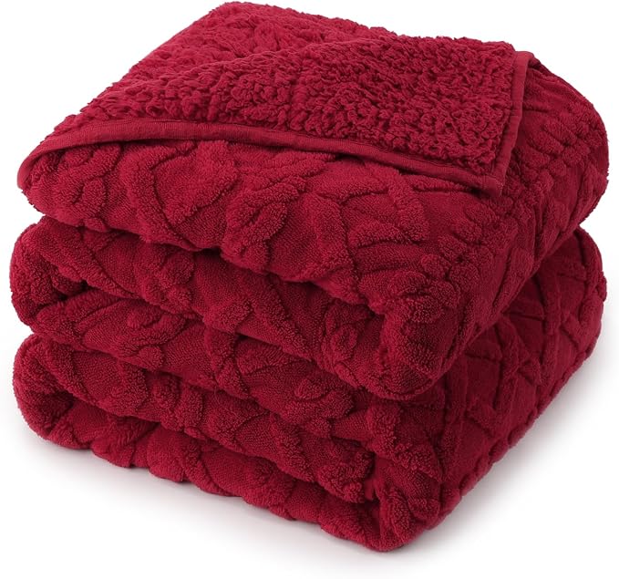 15 lbs Weighted Blanket for Adults, Dual Sided Soft Fuzzy Sherpa Weighted by Home