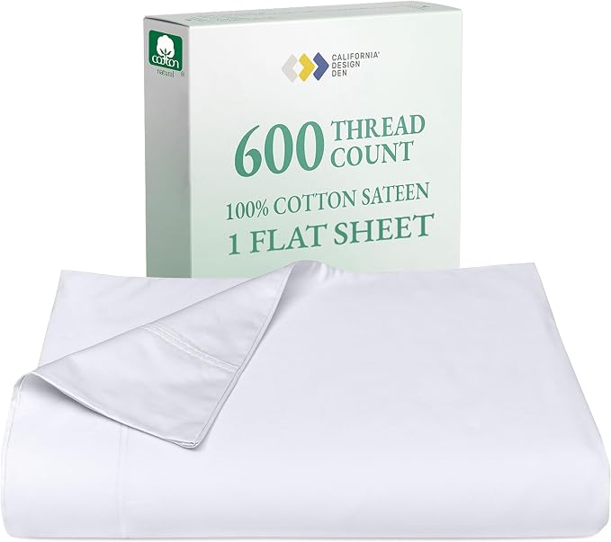 100% Cotton Flat Sheet by CaliforniaDesignDen