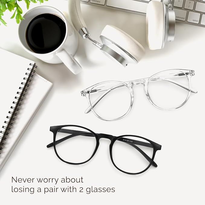 IBOANN Blue Light Glasses for Woman/Men, Fashion Blue Light Glasses Men - Image 8