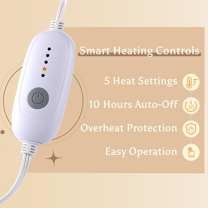 Electric Heated Blanket Full Size 72" x 84" - Image 4