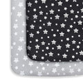 Pack and Play Sheets, 2 Pack Mini Crib Sheets, Stretchy Playard Fitted Sheet by Moonsea