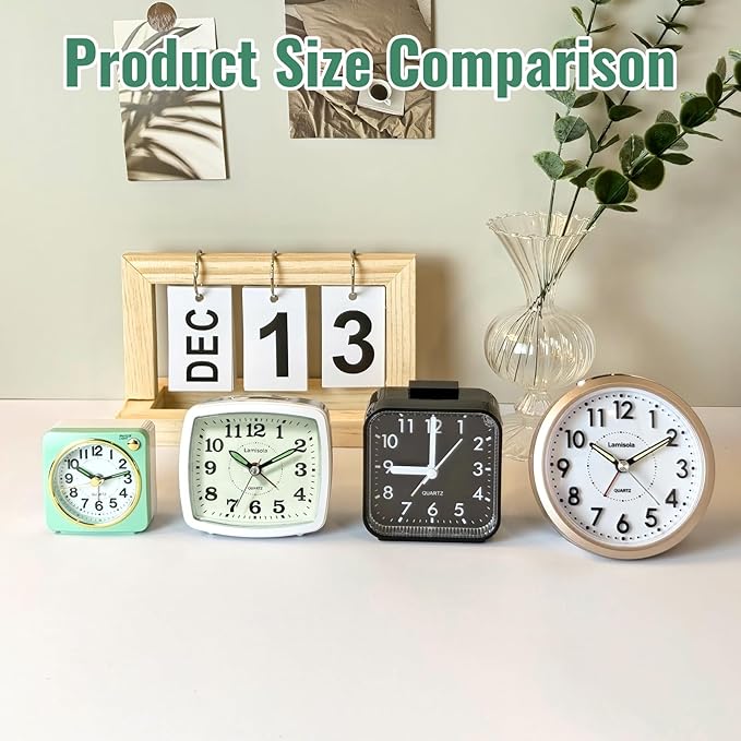 Lamisola Small Analog Alarm Clock - Image 6