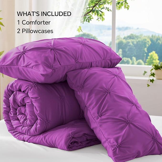 BEDELITE Purple King Size Comforter Set - Image 7
