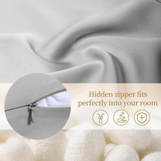 Mulberry Silk Pillowcase for Hair and Skin Standard Size 20"X 26" - Image 7