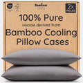 Bambaw 100% Viscose Derived from Bamboo Pillowcases King Size – Set of 2 by Bambaw