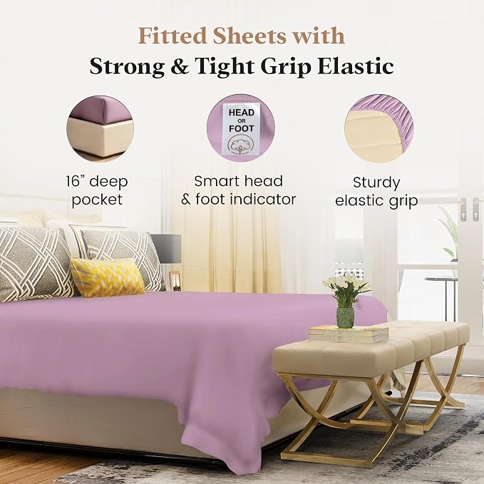 Good Sleep Bedding King Size Fitted Sheets Only - Image 3