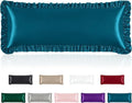 Homiest Ruffle Satin Body Pillow Cover, Silky Satin Body Pillowcase by Homiest