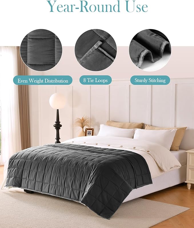 Topblan Weighted Blanket for Adults 20lbs, Breathable Cooling Weighted Blanket - Image 4