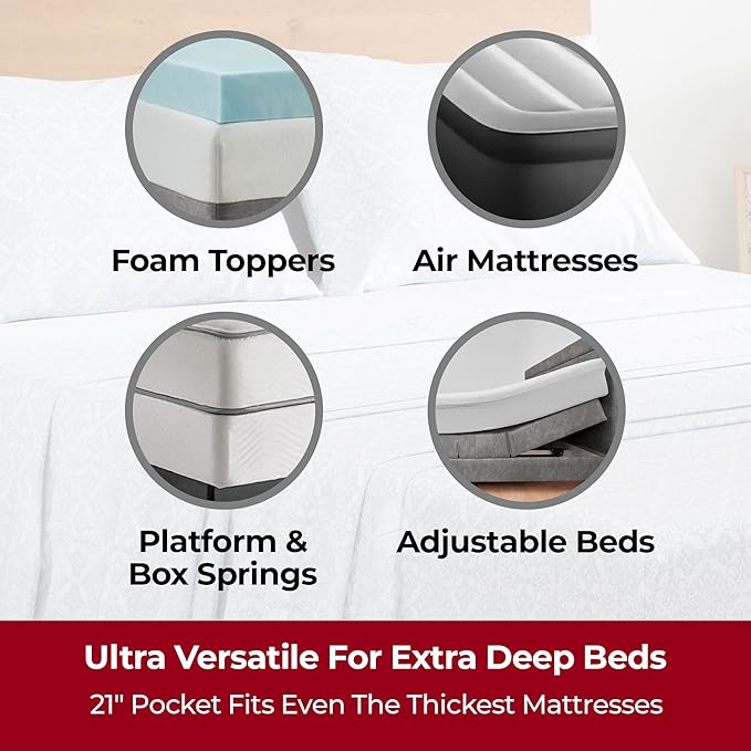 Mellanni Extra Deep Queen Sheets - Image 2
