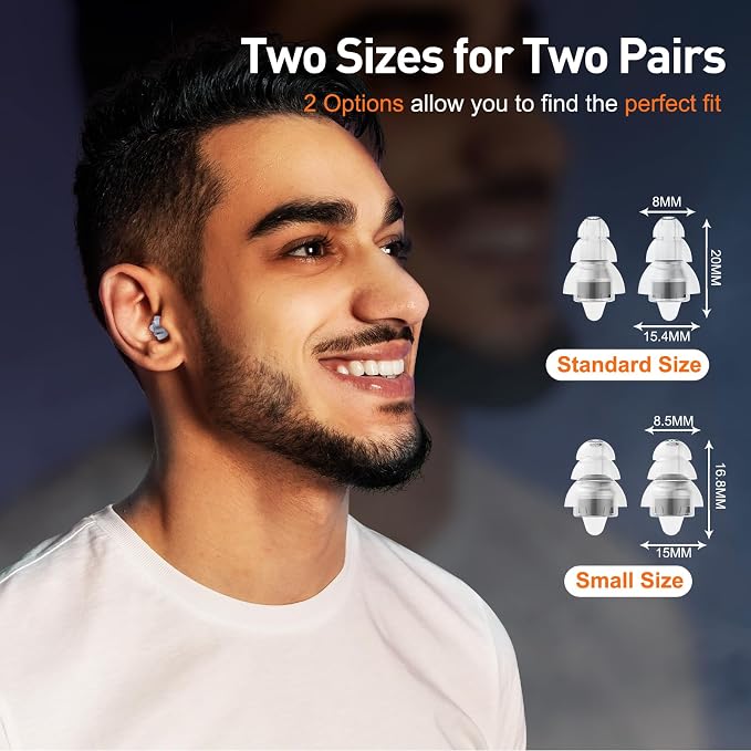 Reure High Fidelity Concert Ear Plugs, Noise Cancelling Silicone Ear Plugs 2 - Image 3