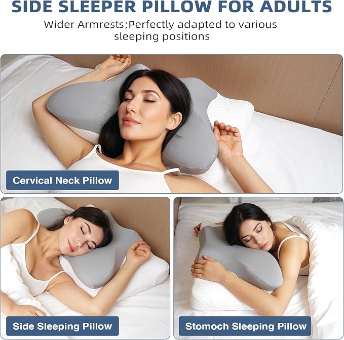Cervical Neck Pillow for Sleeping, Adjustable Ergonomic Pillow, Contour Neck - Image 5