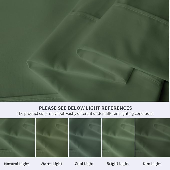 Maple&Stone Twin Flat Sheet 6 Pack, Premium Soft & Breathable, Brushed - Image 4