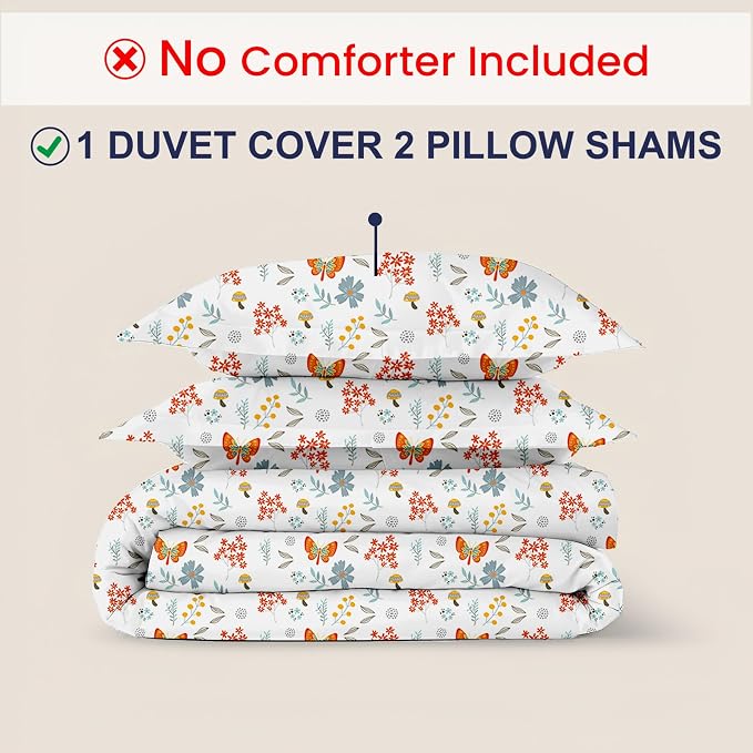 Kotton Culture 120"x98" 3 Pc Oversized King Duvet Cover Set 100% Egyptian Cotton - Image 2