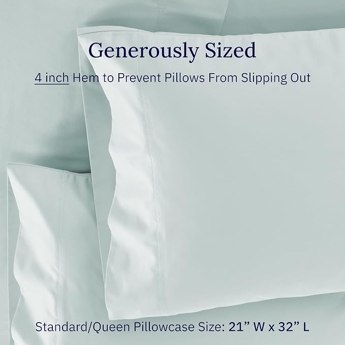 CALIFORNIA DESIGN DEN Luxuriously Soft Hotel Quality 600 Thread Count, 100% - Image 6