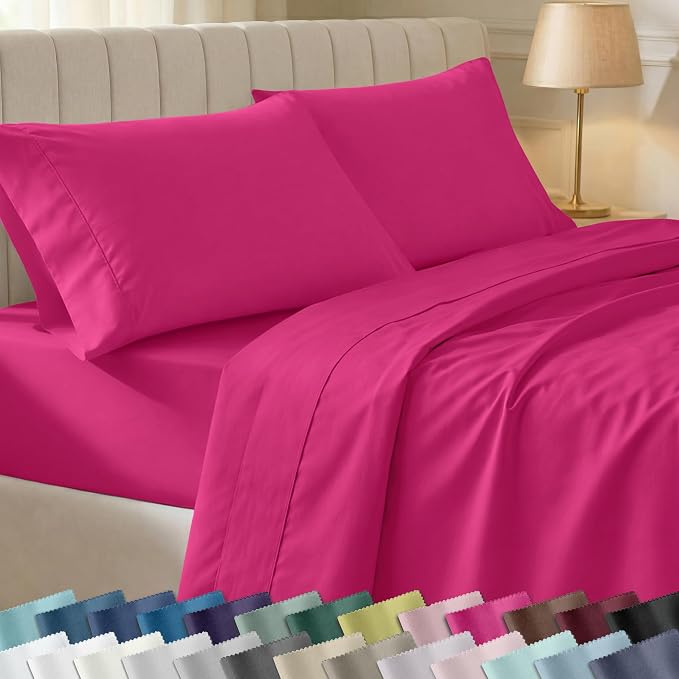 California Design Den Soft Twin XL 100% Cotton Sheet Sets, 400 Thread Count by CaliforniaDesignDen