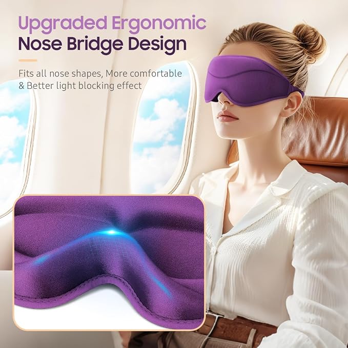 BeHoomi Sleep Mask, Premium Eye Mask - Image 6