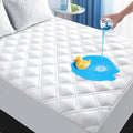 MEELUS Padded Twin Mattress Protector, Breathable Waterproof Mattress Pad Cover by MEELUS
