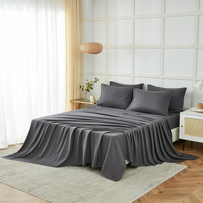 ILAVANDE King Size Sheets Set 6 Piece, Hotel Luxury Super Soft 1800 Series - Image 6