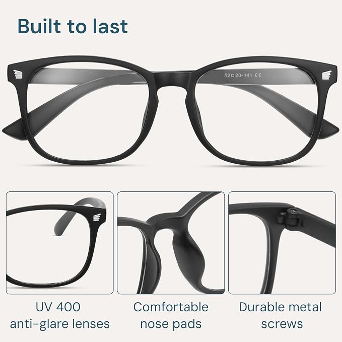 Gaoye Black Blue Light Glasses for Computer & Gaming - Image 6