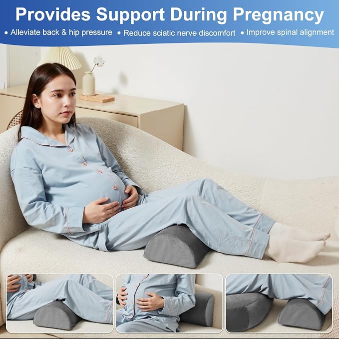 Pregnancy Pillows for Sleeping, 44.5 Inch Pregnancy Massage Pillow Full Body - Image 7