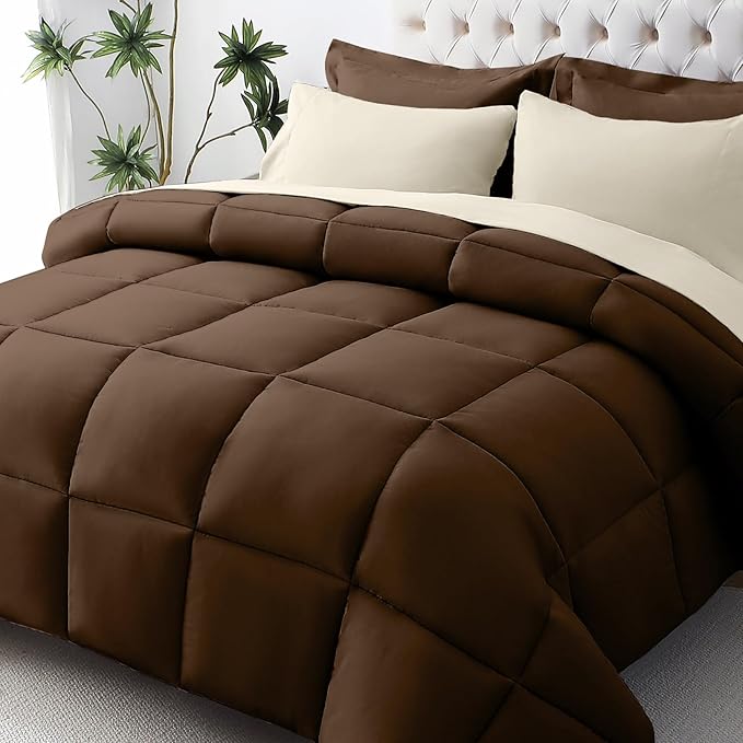JOLLYVOGUE California King Comforter Set, Ultra-Soft Bed in a Bag Cal King Size by JOLLYVOGUE