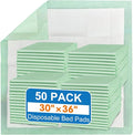 MILDPLUS 50 Count Disposable Bed Pads, 30x36 Inch Extra Large Incontinence by MILDPLUS