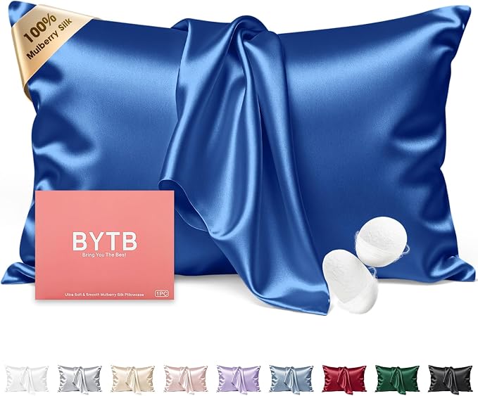 Silk Pillow Cases King Size 100% Mulberry Silk Pillowcase by BRINGYOUTHEBEST