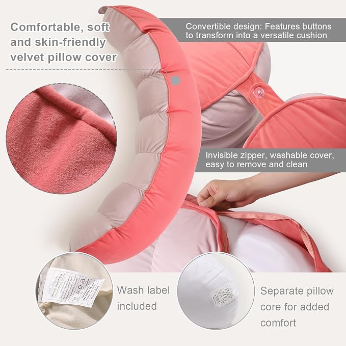 Peallow – Long Round Body Pillow - Image 4
