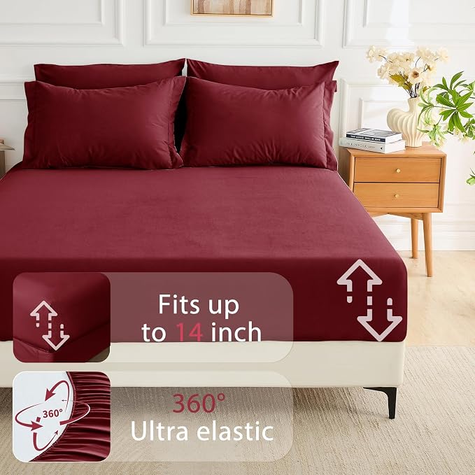 MUXHOMO 7 Pieces California King Comforter Set, Soft Bed in a Bag Cal King Size - Image 6