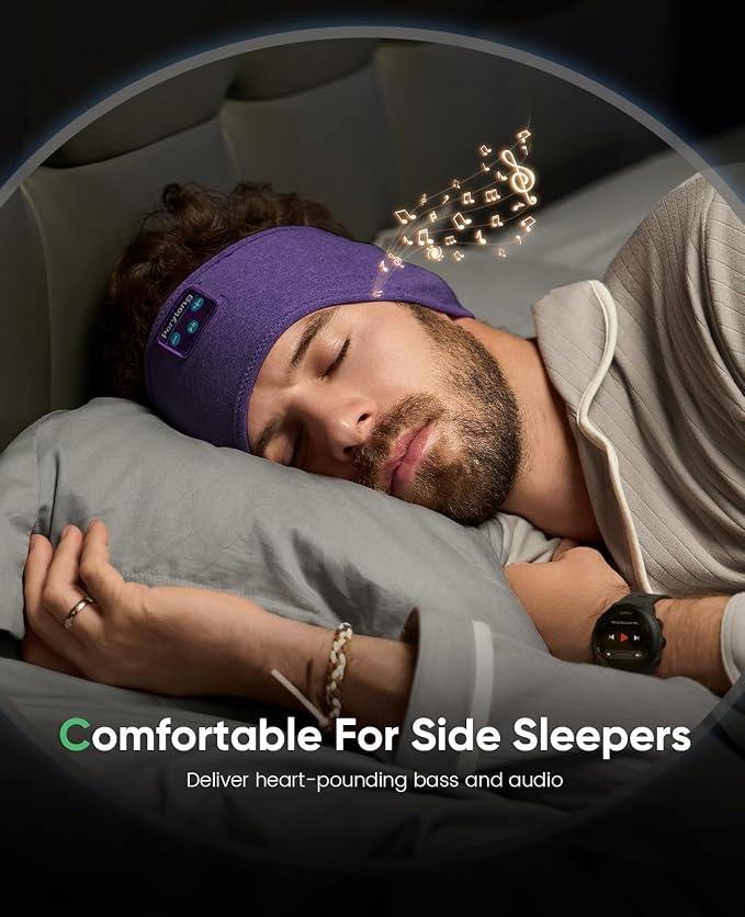 Perytong Sleep Headphones Bluetooth Headband - Image 3