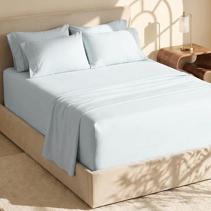 Hearth & Harbor Bed Sheets, Luxury Soft 6 Piece Bed Sheet Set Extra Deep Pocket - Image 2