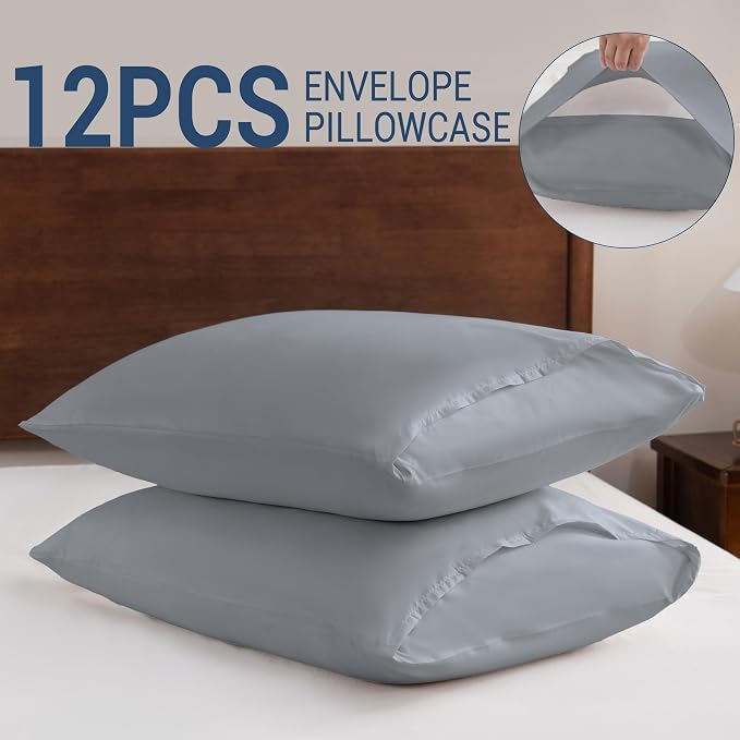 Pillowcases King 12 Pack, 20x36 Pillow Cases - Image 5