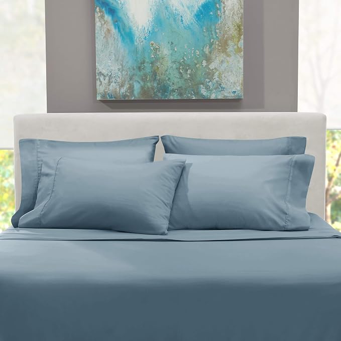 Hearth & Harbor Bed Sheets, Luxury Soft 6 Piece Bed Sheet Set Extra Deep Pocket - Image 7
