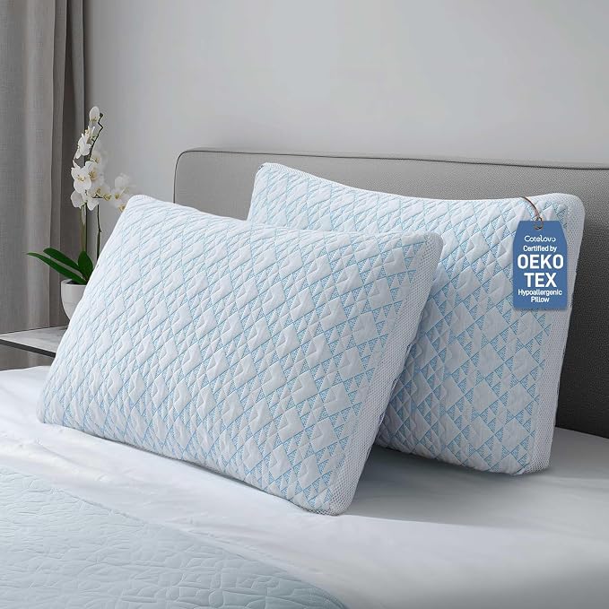 Cotelovo Shredded Memory Foam Soft Bamboo Viscose Pillows Adjustable by Unknown
