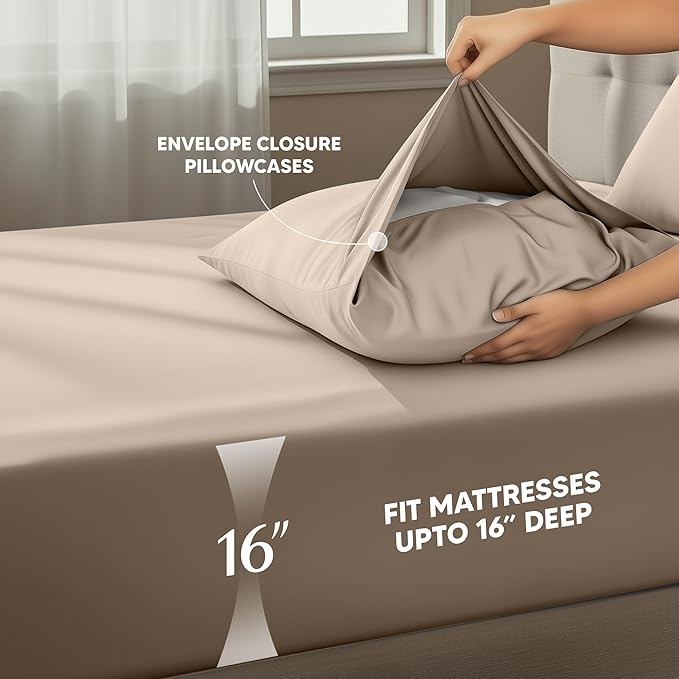 Utopia Bedding California King Size Sheet Set – 4 Piece Bed Sheets, Soft and - Image 4