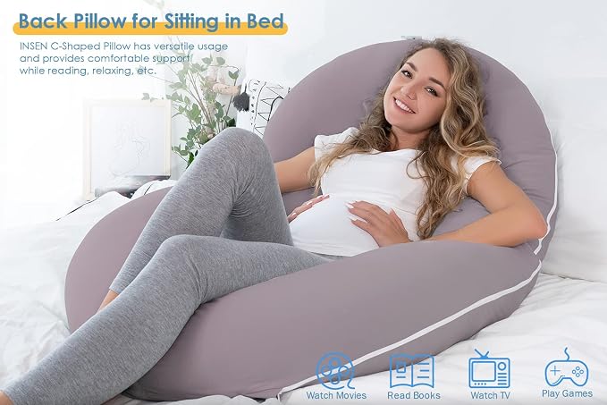 INSEN Pregnancy Pillows for Sleeping, Maternity Pillow - Image 5