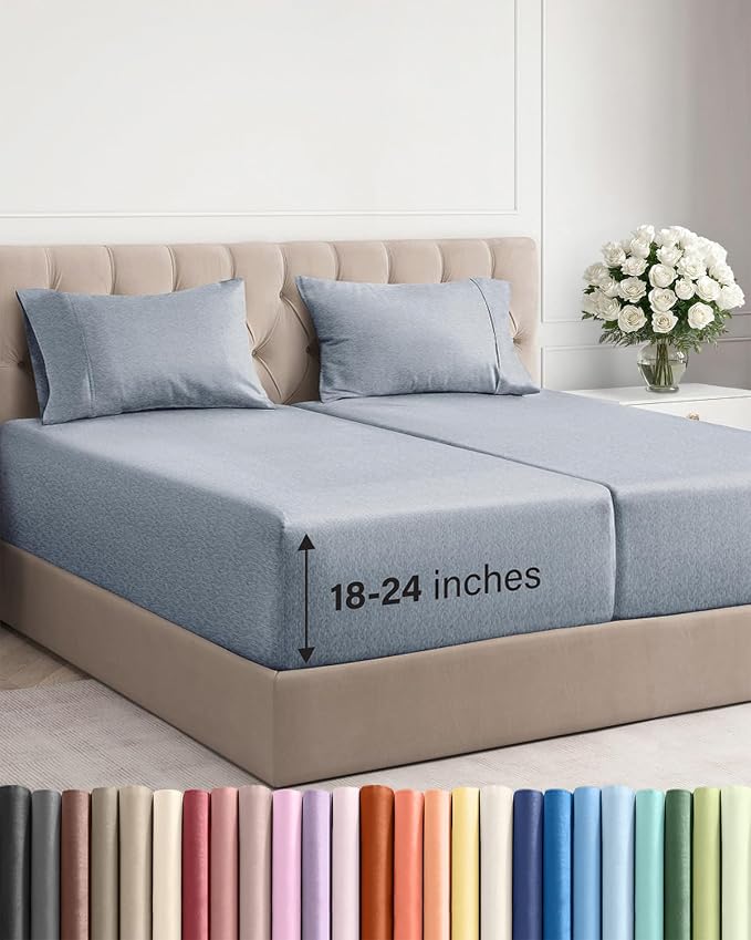 Extra Deep Split King Sheet Set by CGKUnlimited