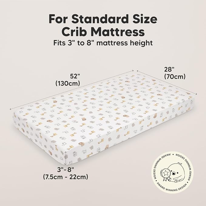 KeaBabies 2-Pack Organic Crib Sheets - Image 2