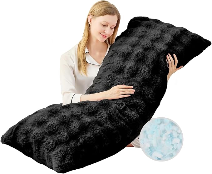 YZ HOME Faux Fur Fluffy Body Pillow by YZHOME