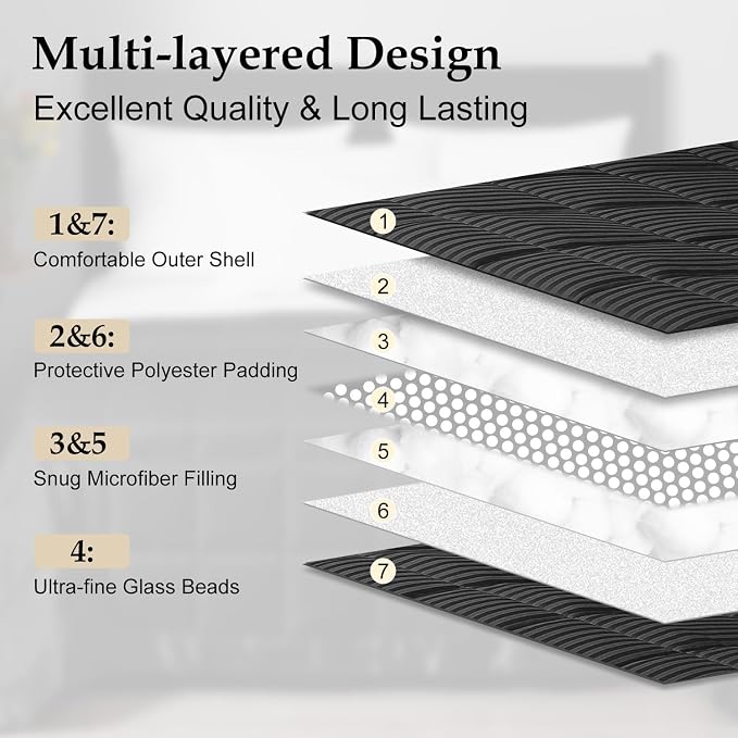 downluxe Weighted Blanket Queen Size, 15 lb Weighted Blanket - Image 4